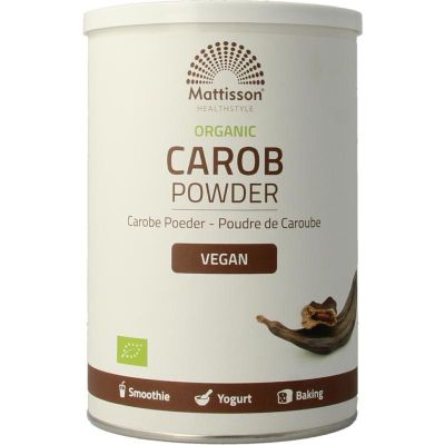 Mattisson Carobe poeder bio 400 gram - Overig reform/levensmiddelen