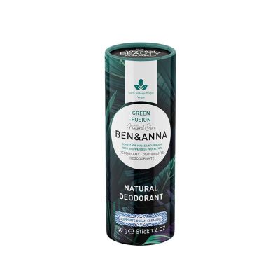 Ben & Anna Deodorant green fusion papertube Ben & Anna Deodorant green fusion papertube 40 gram - Deodorant