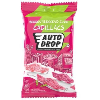 Snackpack zure cadillacs 85 gram - Snoep en chocola