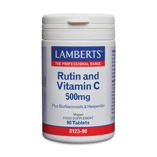 Lamberts Vitamine C 500 mg rutine & bioflavonoiden Foto van Lamberts Vitamine C 500 mg rutine & bioflavonoiden