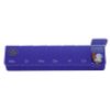 Afbeelding van Able 2 Pillendoos 1 week transparant blauw