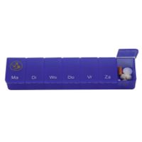 Able 2 Pillendoos 1 week transparant blauw
