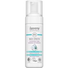 Foto van Lavera Basis sensitiv cleansing foam EN-IT