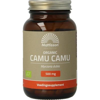 Mattisson Biologische camu camu 500 mg 60 vcaps - Fytotherapie