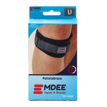 Emdee Knie/patella supportband blauw Foto van Emdee Knie/patella supportband blauw