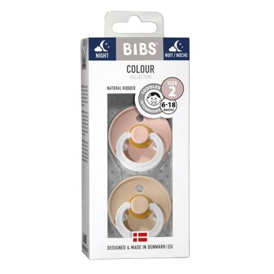 Bibs Fopspeen maat 2 - blush/vanilla night 2pack