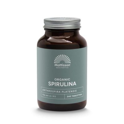 Mattisson Spirulina 500 mg bio Mattisson Spirulina 500 mg bio 240 tabletten - Fytotherapie