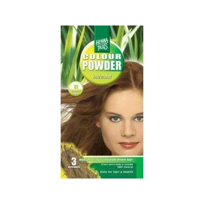 Henna Plus Colour powder 51 hazelnut Henna Plus Colour powder 51 hazelnut 100 gram - Haarkleuring