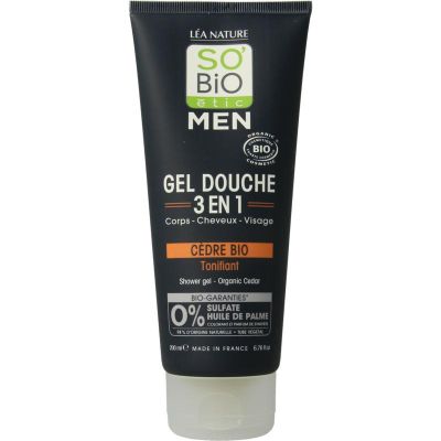 So Bio Etic Shower gel for men 3 in 1 cedar