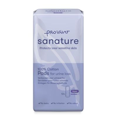 Sanature Pro vivo katoen incontinentie verband super Sanature Pro vivo katoen incontinentie verband super 12 stuks - Inlegverband