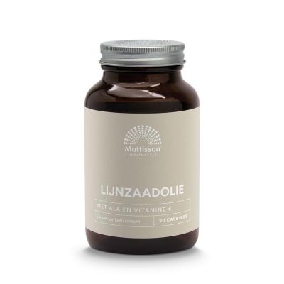 Mattisson Lijnzaadolie/Flaxseed oil 1000mg 90 capsules - Vetzuren