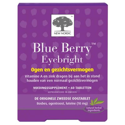 New Nordic Blue berry eyebright 60 tabletten - Overige vitaminen/mineralen