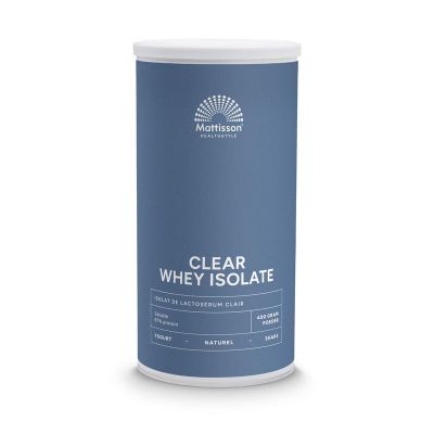 Mattisson Clear whey isolate 400 gram - Overig reform/levensmiddelen