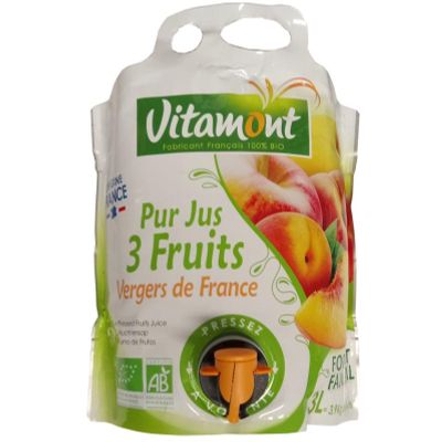 Vitamont Puur 3 vruchtensap bio