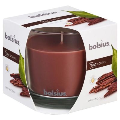Bolsius Geurglas 95/95 true scents oud wood 1 stuk - Overig huishoudelijk