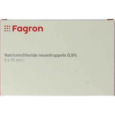 Natriumchloride neusdruppels 0.9% 10 ml 5 stuks - Vitamine enkel