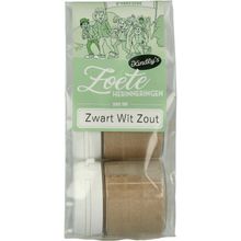 Foto van Zwart wit potjes zout 30 gram