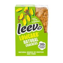 Foto van Leev Qrackers lowcarb 3 x 2 stuks bio