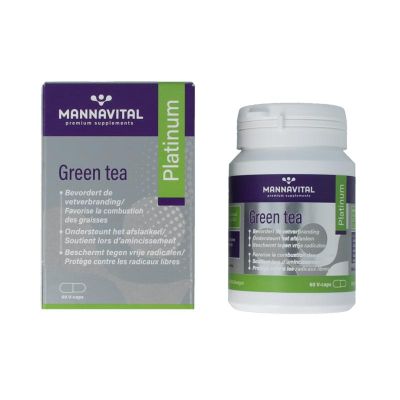 Foto van Mannavital Green tea platinum