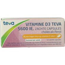 Foto van Teva Vitamine D3 5600ID zacht capsules