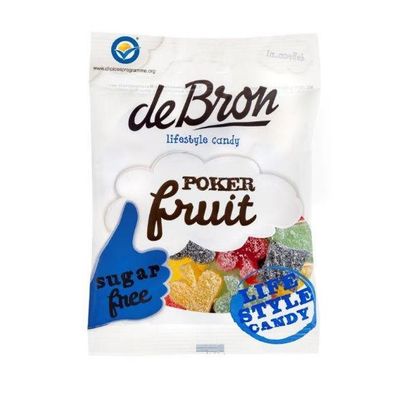 Pokerfruit suikervrij 90 gram - Snoepgoed suikervrij
