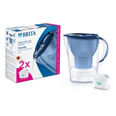 Brita Waterfilterkan Marella cool blue+2 maxtra filters 1 stuk - Overig huishoudelijk