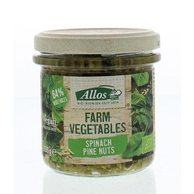 Allos Farm vegetables spinazie & pijnboompitten