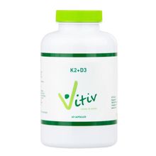 Foto van Vitiv Vitamine K2 (MK7) + D3