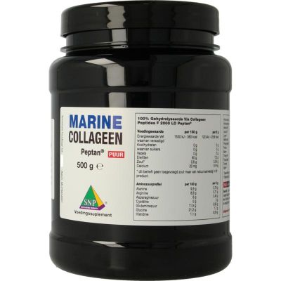 SNP Marine collageen peptan puur 500 gram - Overige vitaminen/mineralen