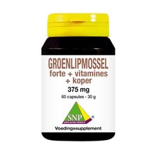 Foto van SNP Groenlipmossel forte + vitamines + koper
