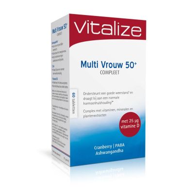 Vitalize Multi vrouw 50+ Vitalize Multi vrouw 50+ 60 tabletten - Overige vitaminen/mineralen