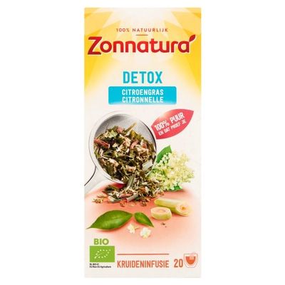 Zonnatura Detox citroengras 20 zakjes - Thee