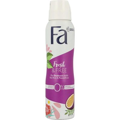 FA Deospray Fresh & Free Mint & Passionfruit