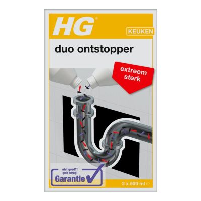 HG Duo ontstopper 2 x 500 ml