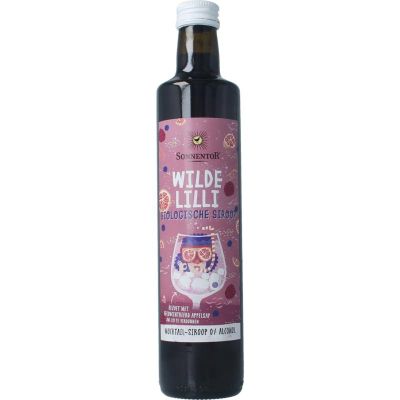 Sonnentor Wilde lilli mocktail siroop alcoholvrij bio 500 Milliliter - Dranken