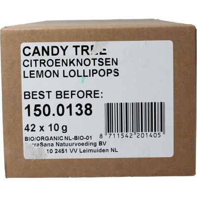 Candy Tree Citroenknotsen navul bio 42 stuks - Overig reform/levensmiddelen