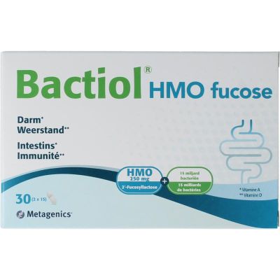 Foto van Metagenics bactiol hmo fructose 2x15ca
