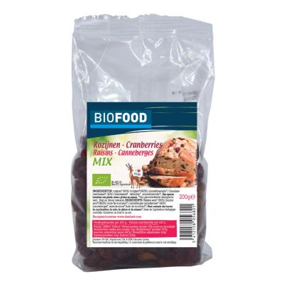 Biofood Rozijnen cranberries mix bio