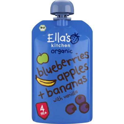 Ella's Kitchen Blueberries apples & bananas & vanille 4+ maanden
