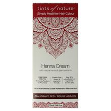 Foto van Tints Of Nature Henna cream mahogany red semi permanent