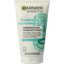 Foto van Garnier SkinActive reinigingschuim hyaluronzuur aloe vera