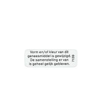 Sticker vorm en/of kleur