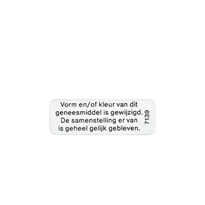 Sticker vorm en/of kleur 1000 stuks - 