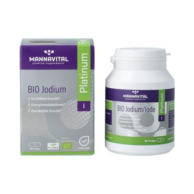 Mannavital Jodium bio platinum 90 vegicaps - Overige vitaminen/mineralen