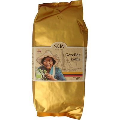 Sun Coffee Gezeilde koffiebonen dark roast bio Sun Coffee Gezeilde koffiebonen dark roast bio 1000 gram - Koffie