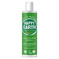 Happy Earth Pure deodorant spray cucumber matcha refill