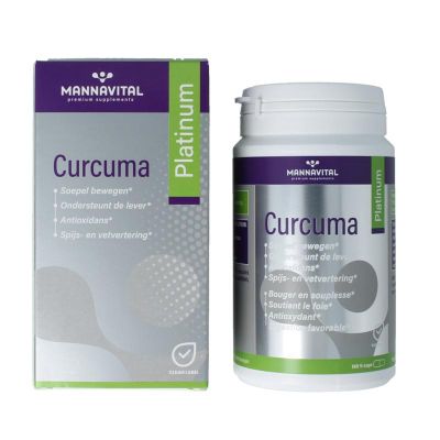 Mannavital Curcuma platinum Mannavital Curcuma platinum 180 vegicaps - Fytotherapie