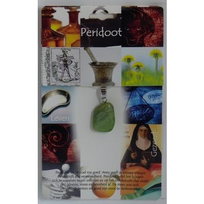 Hanger gezondheidssteen peridoot 1 stuks - 