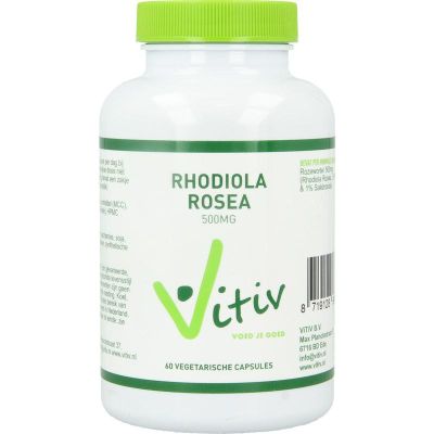 Vitiv Rhodiola rosea 500mg 60 Vegetarische capsules - Kruiden