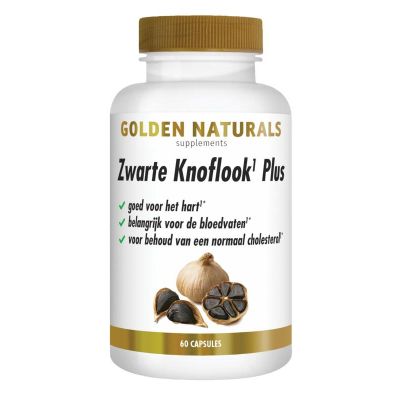 Golden Naturals Zwarte knoflook plus 60 vegicaps - Overige vitaminen/mineralen